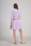 Chouyatou Womens Striped Button Down Midi Shirt Dress Casual Loose Cuffed Long Sleeve Mid Long Dresses
